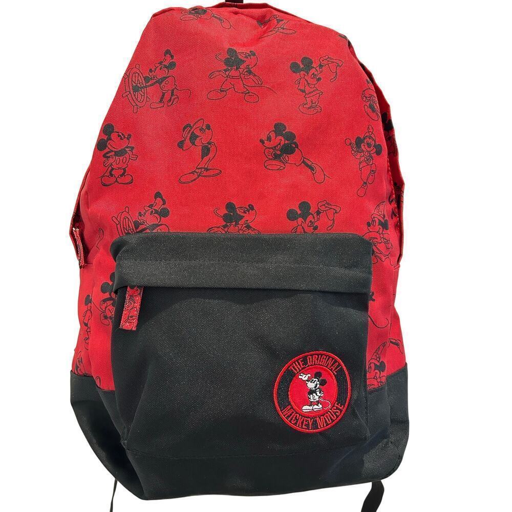 Disney Parks The Original Mickey Mouse Backpack Red & Black